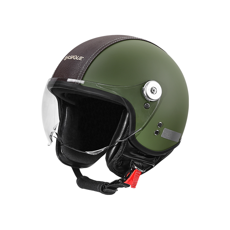 Motorcycle Gear Vintage - Vintage 3/4 Open Face Motorcycle Helmet