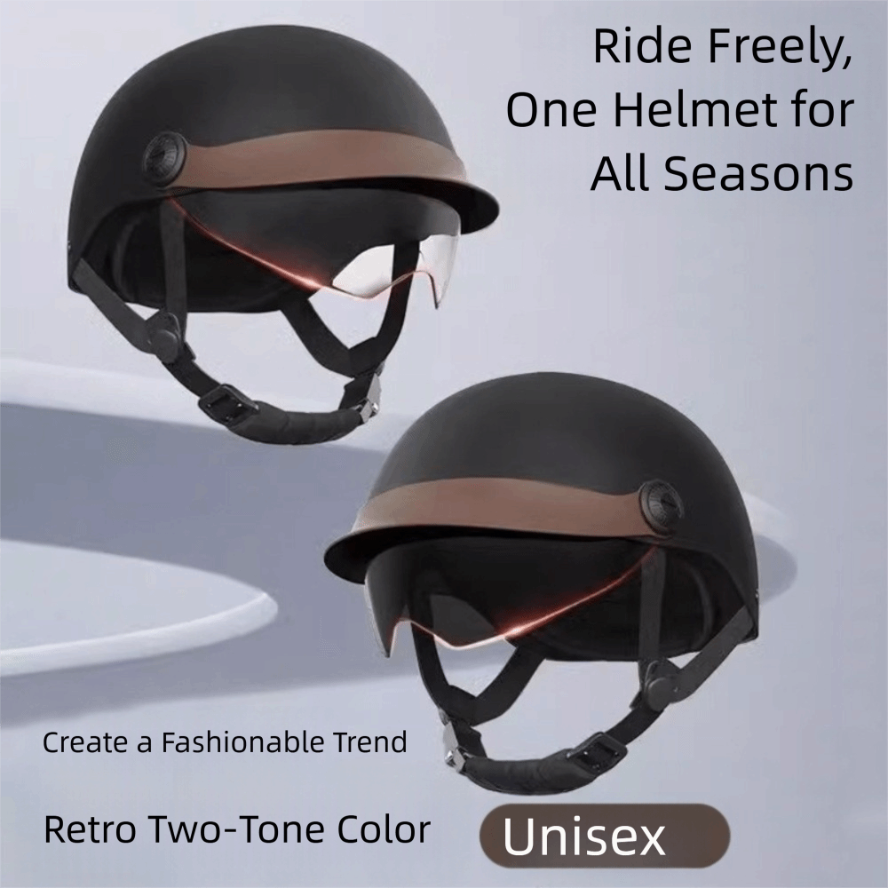 Motorcycle Gear Vintage - Vintage Ultra Light Electric Bicycle Helmet