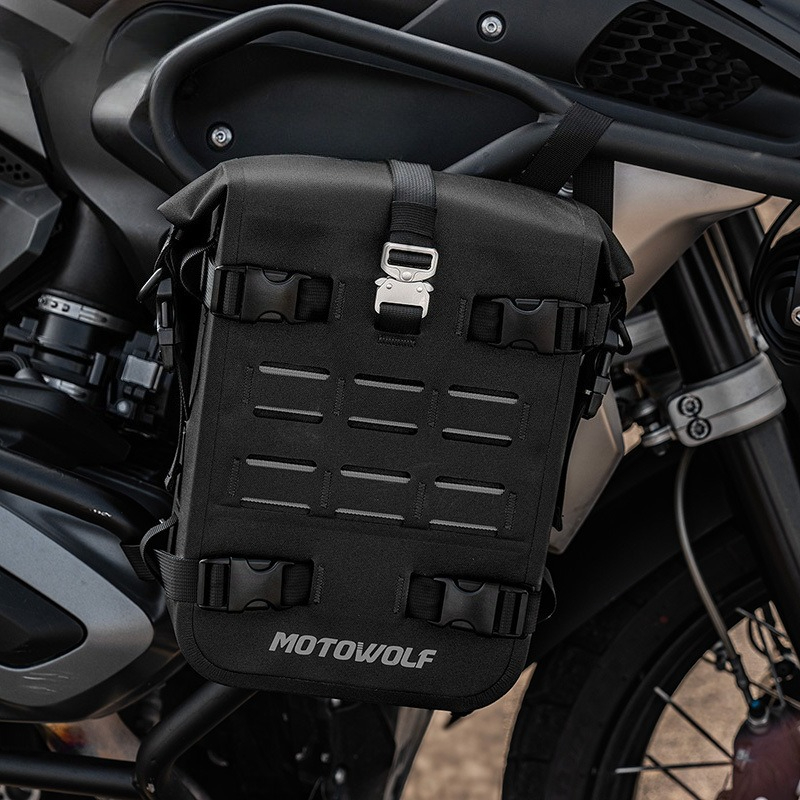 Motorcycle Wearing Gear - Large Capacity Motorcycle Crash Bar Bag