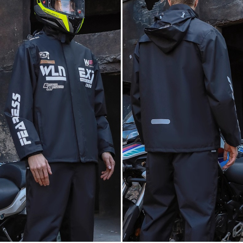 Men's Motorcycle Raincoat Suit - Motorcycle Gear White review and price