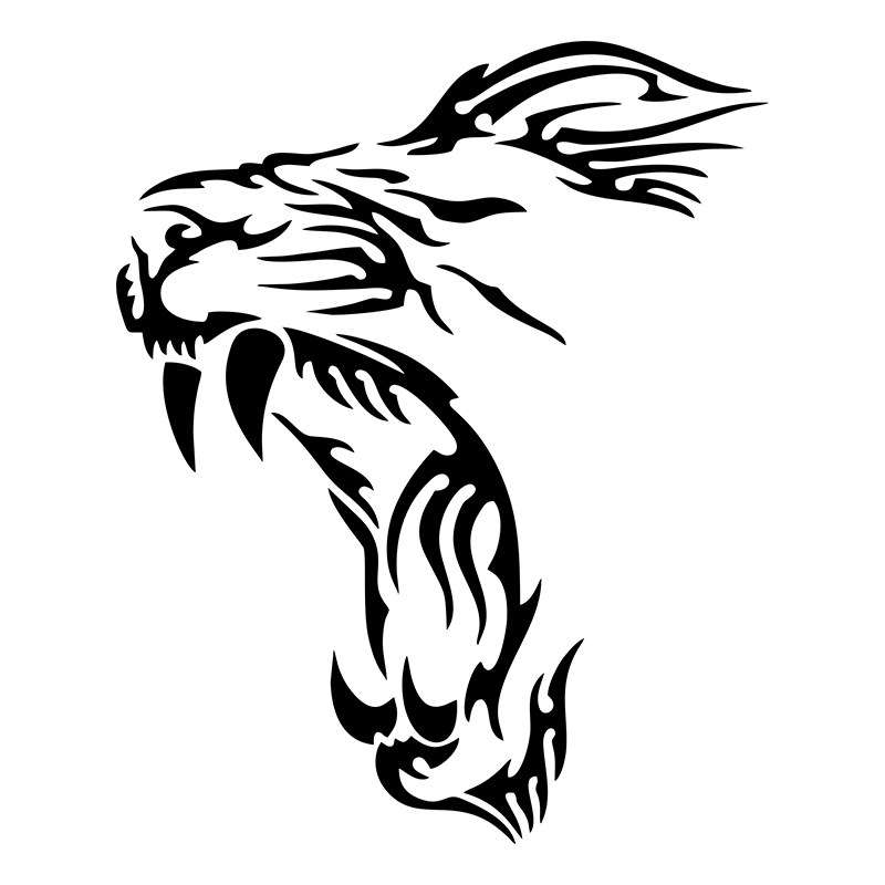 YAWN LION Funny Vinyl Decals M - Motorcycle Gear White review and price