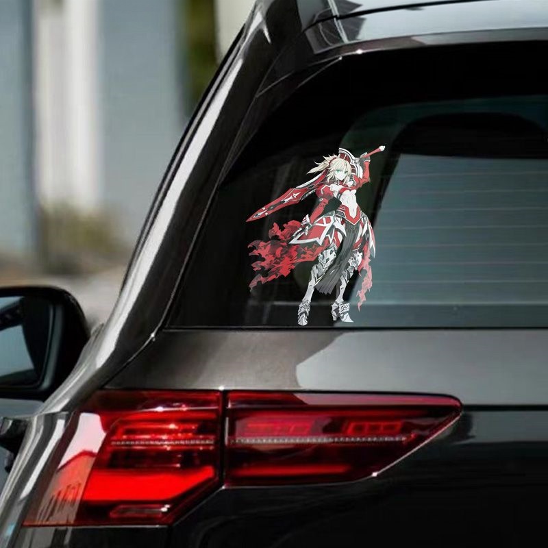 Fate Mordred Car Stickers Anim - Motorcycle Gear Auto review and price