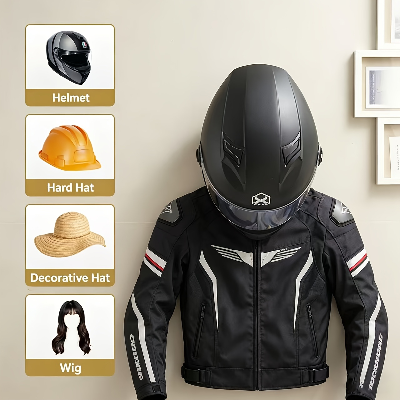 Motorcycle Helmet Holder Solid - Motorcycle Gear Wardrobe review and price