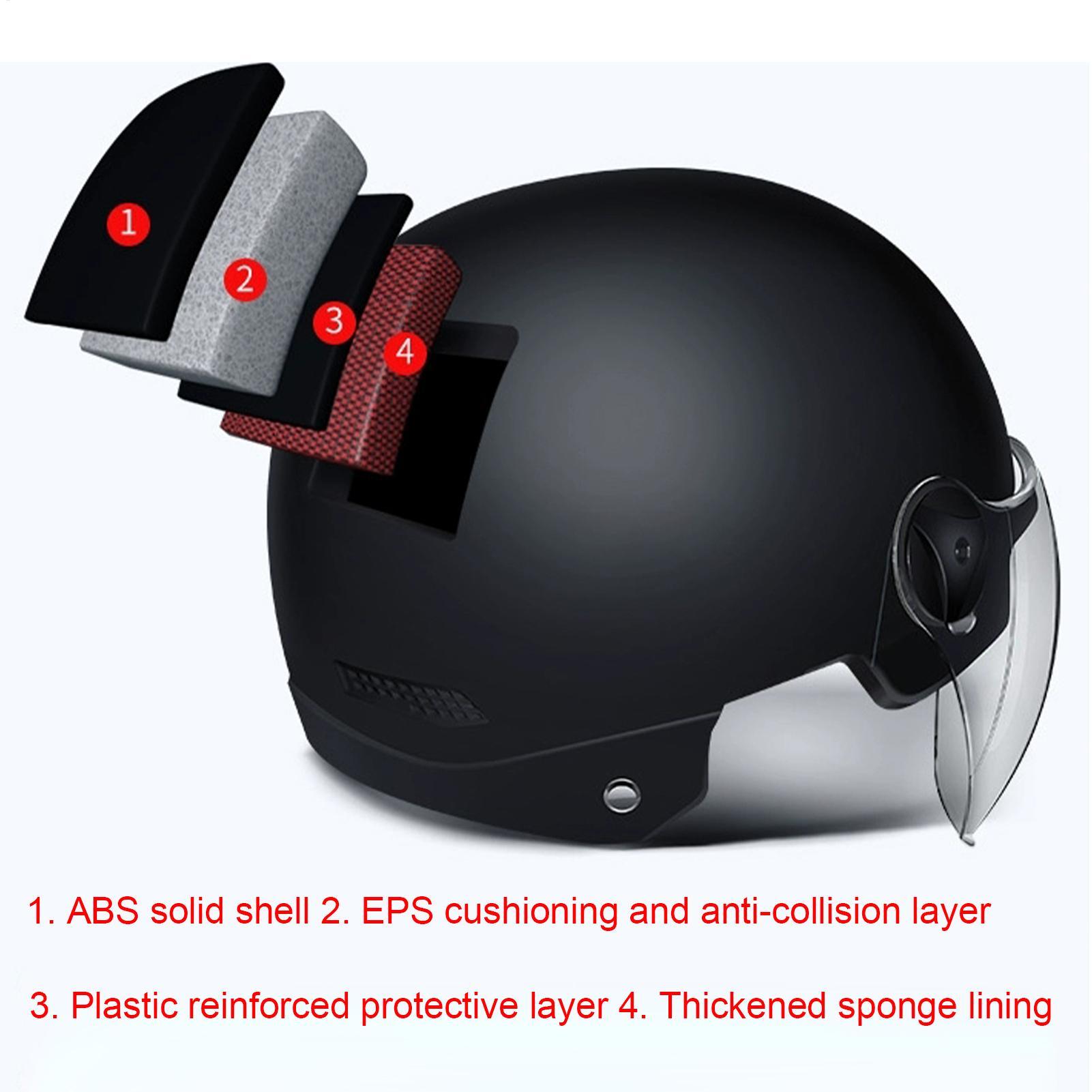 Motorcycle Riding Helmet Half  - Motorcycle Gear White review and price
