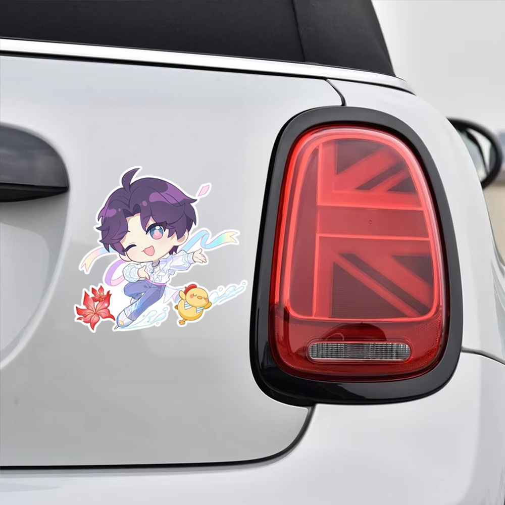 Cute Zayne Cartoon Car Sticker - Motorcycle Gear Auto review and price